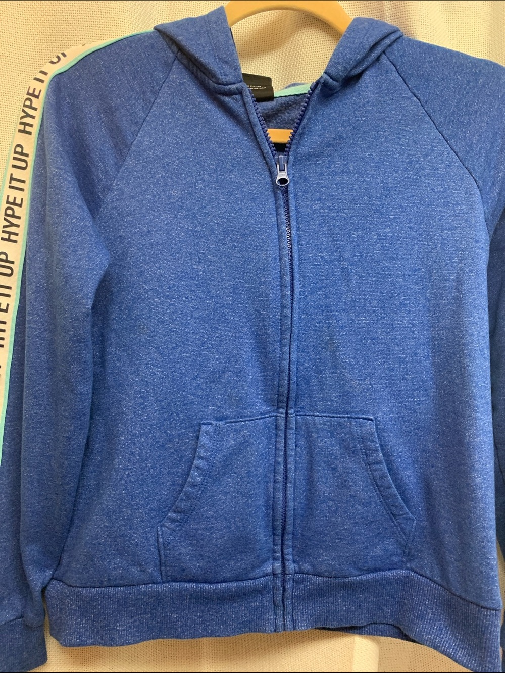 Hype Up Blue Kids' Zip Hoodie
